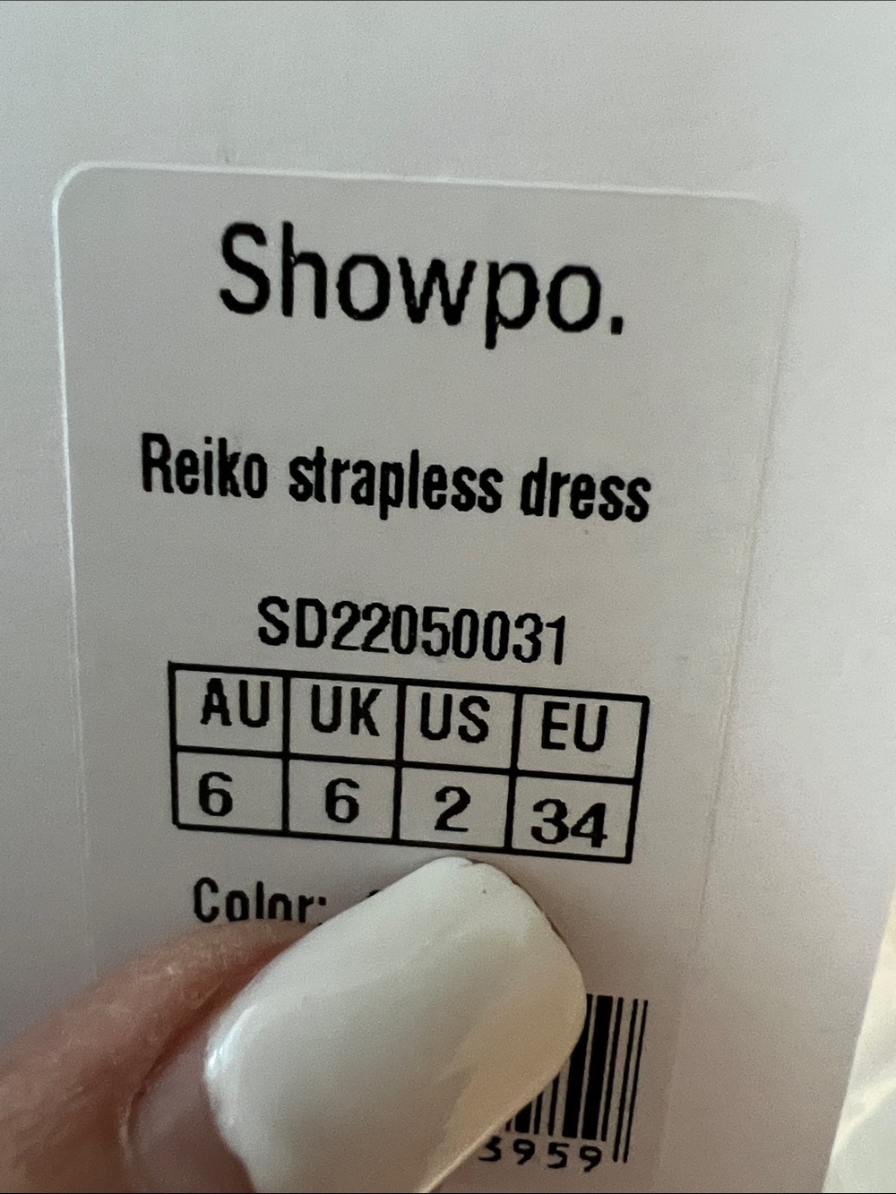 NWT REVOLVE Australia SHOWPO Reiko strapless faux leather dress oyster US 2 - Picture 9 of 10